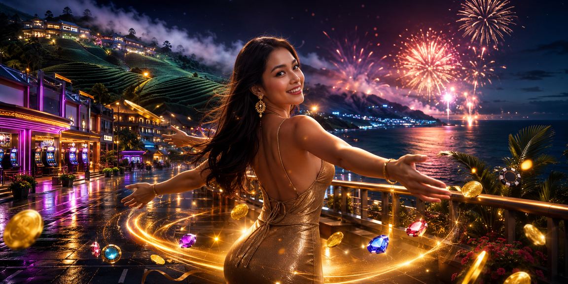 Meja Blackjack di kasino atas talian dengan pemain menunggu keputusan